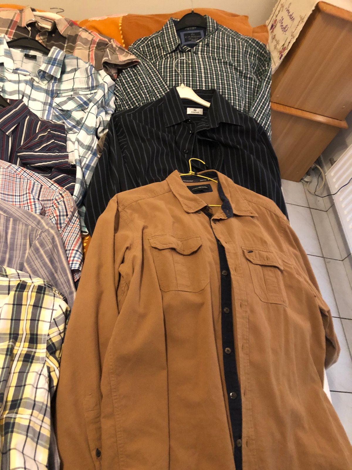 Veel herenhemden in goede staat maat XL, Kleding | Heren, Overhemden, Ophalen, Gedragen, Meerkleurig