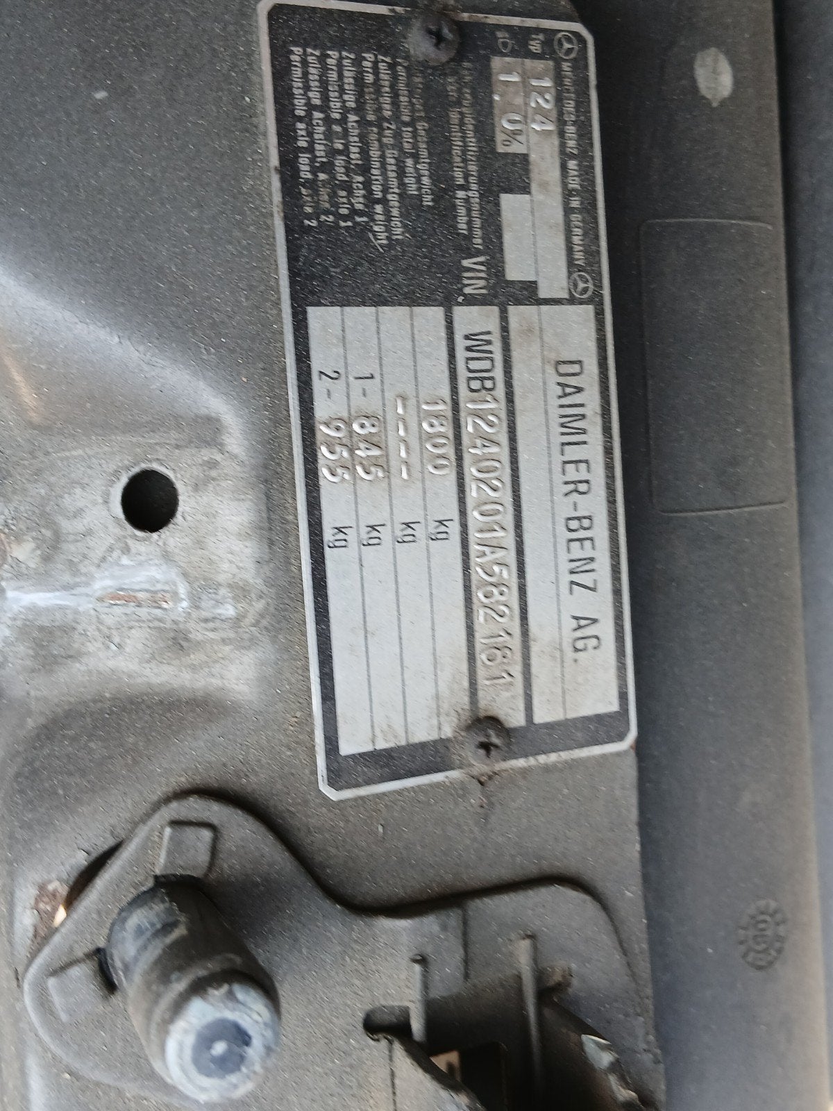 Mercedes 200 W 124 1988 benzine 124.000 km goede algemene st, foto 7