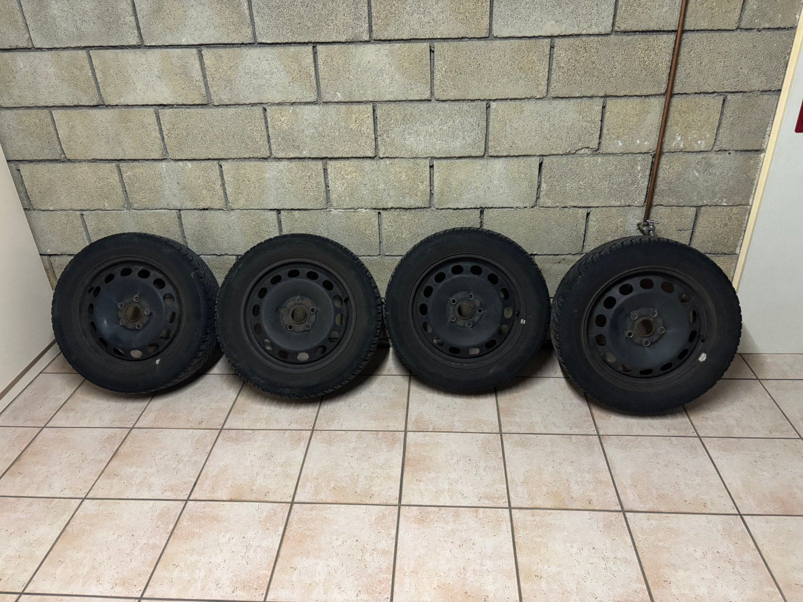 Wintervelgen met band., Auto-onderdelen, Ophalen, Gebruikt, 16 inch, Banden en Velgen