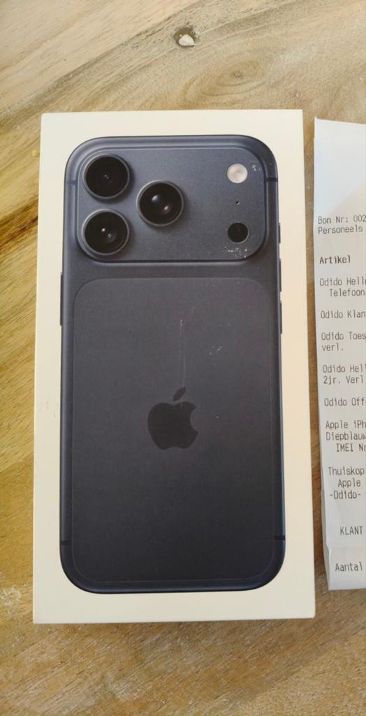 iPhone 17 pro 256 gb  Nieuw met Bon, Telecommunicatie, Ophalen, 256 GB