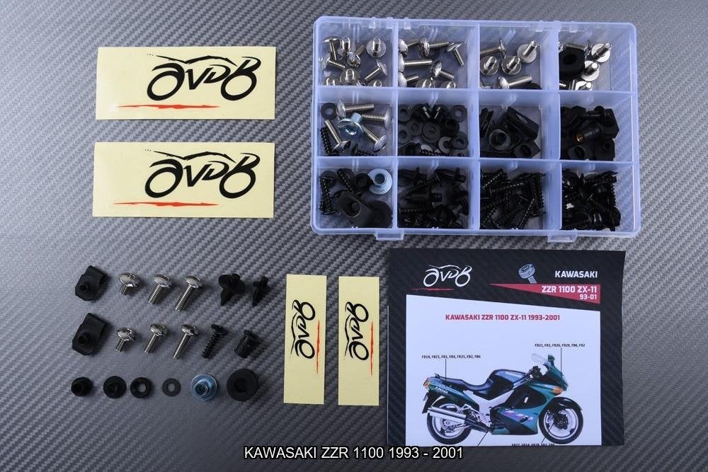 Kuip bouten set voor KAWASAKI ZZR 1100 1990 - 2001, Motoren, Ophalen of Verzenden, Nieuw