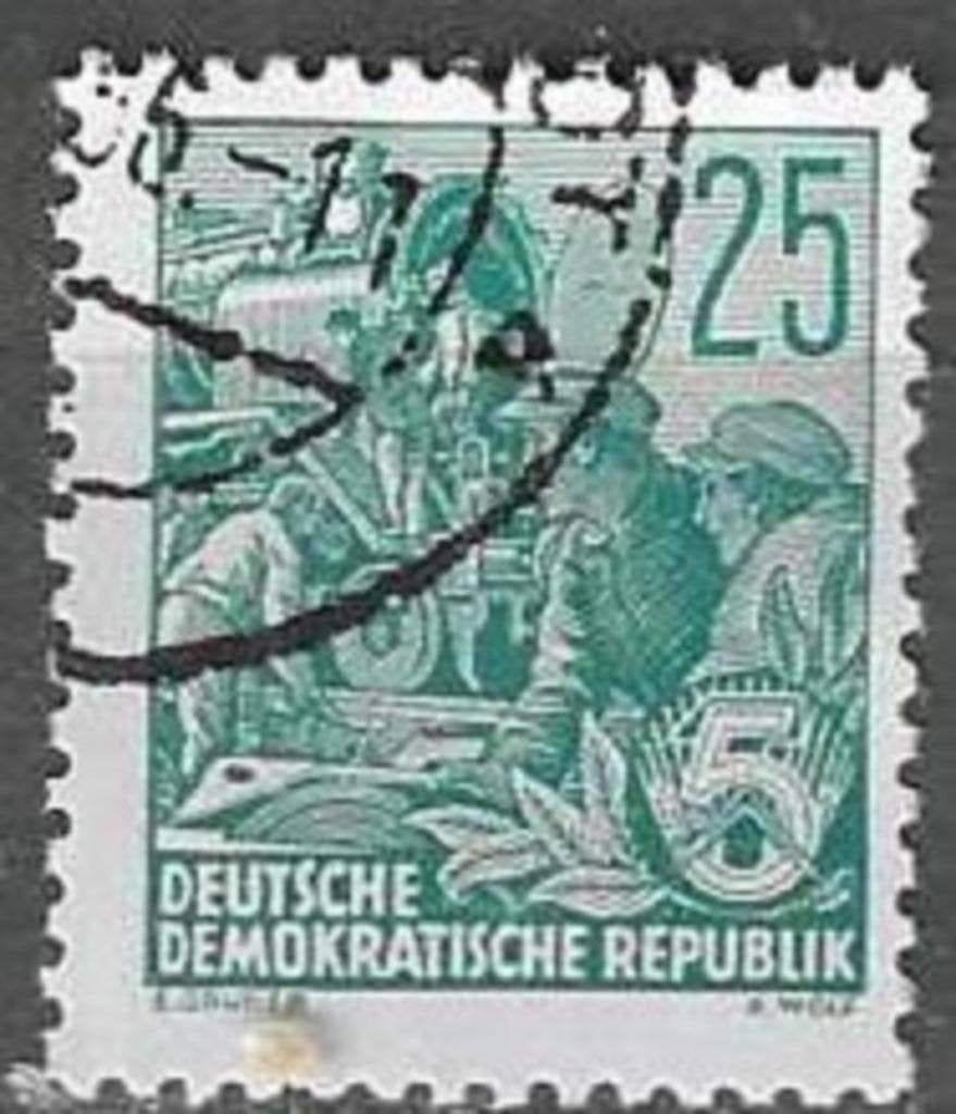 Duitsland DDR 1954 - Yvert 156 - Vijfjarenplan (ST), Verzenden, DDR, Gestempeld