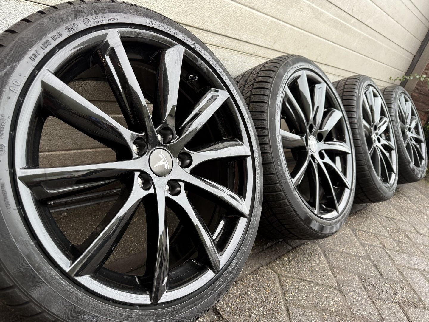 19 inch Tesla Model 3 velgen met banden bluetooth sensoren, Auto-onderdelen, Banden en Velgen, 19 inch, -, -, Banden en Velgen