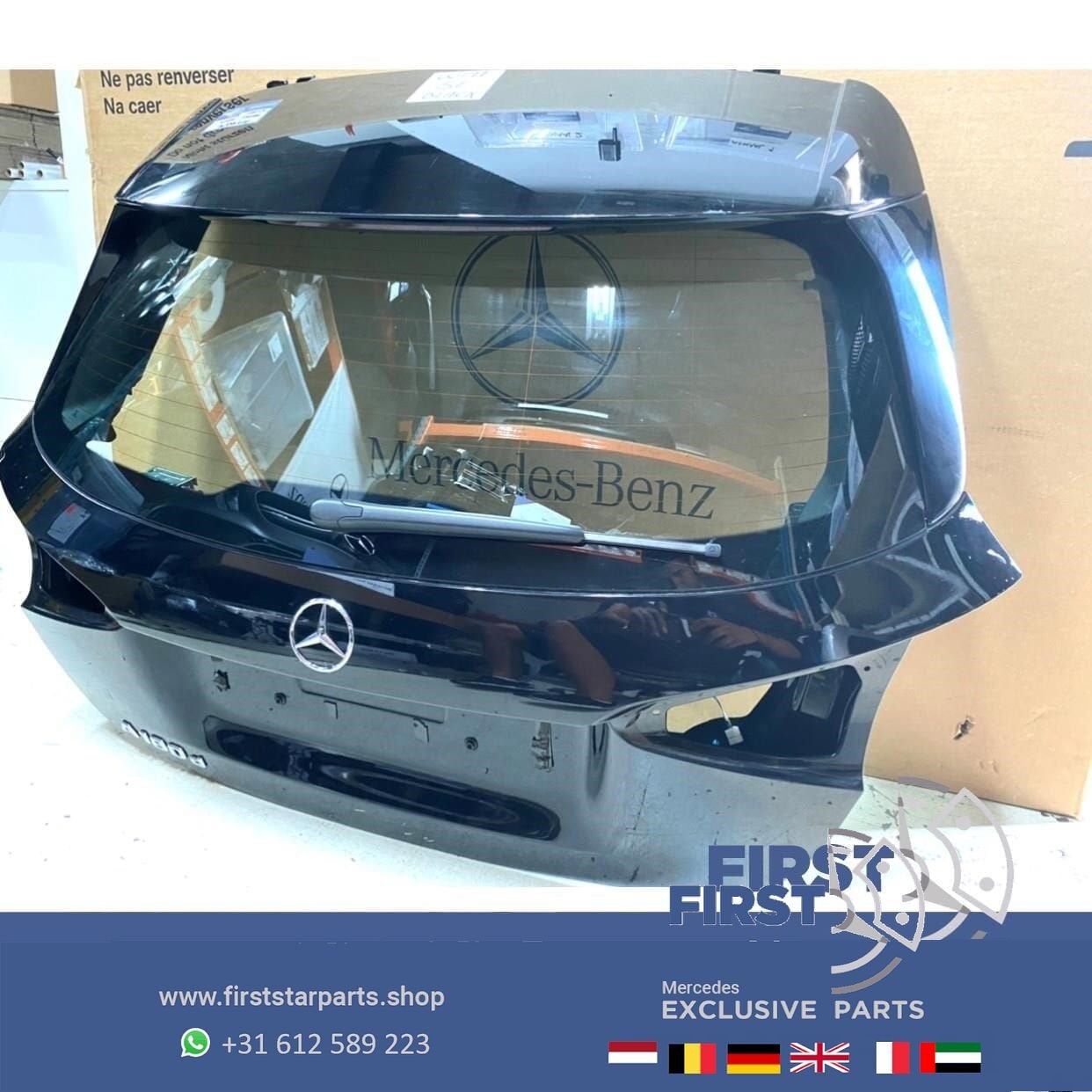 W177 ACHTERKLEP ZWART COMPLEET origineel Mercedes A Klasse 2, Arrière, Haillon arrière, Utilisé, -