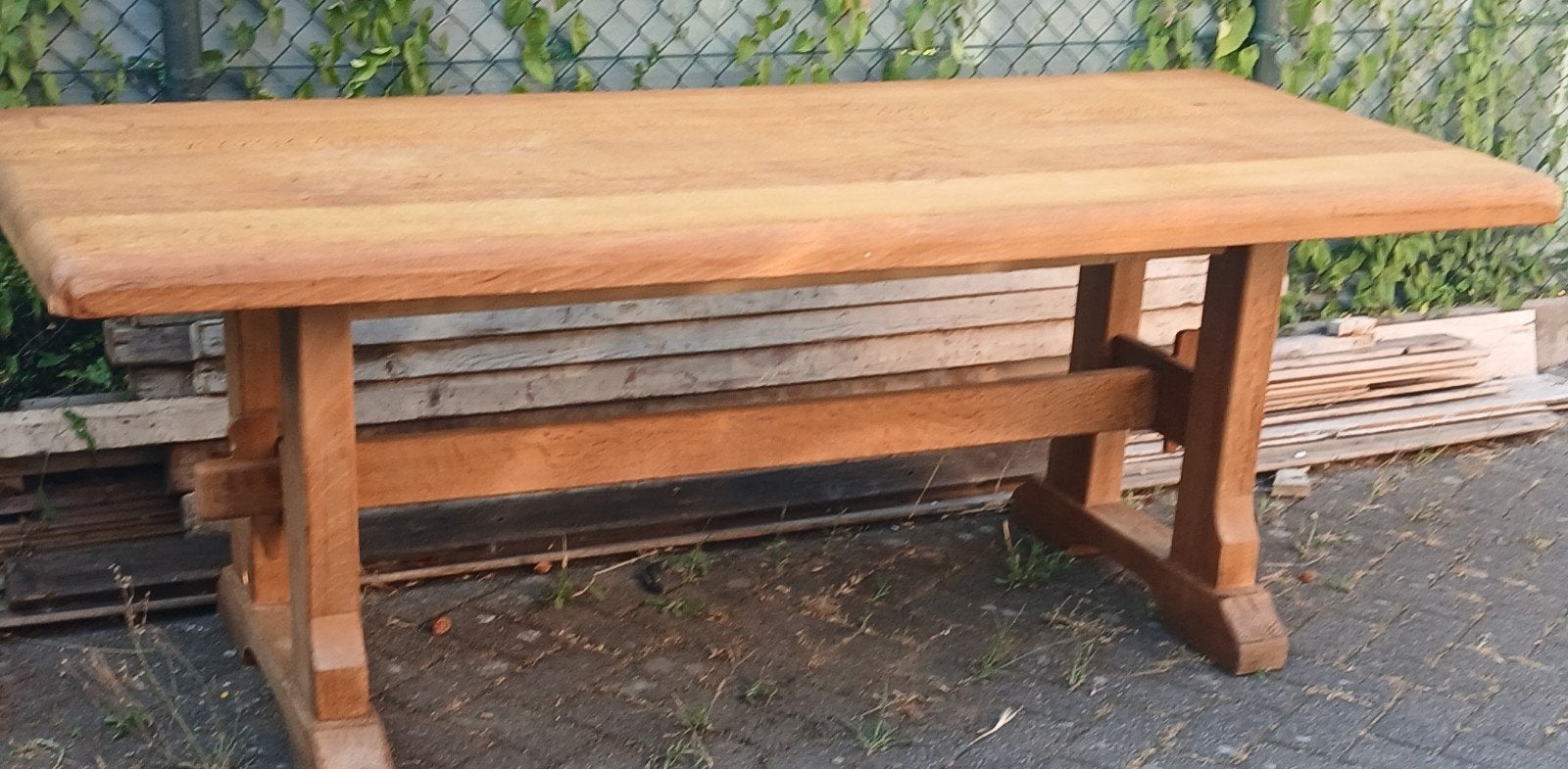 Oude eiken eettafels , kloostertafels, Ophalen
