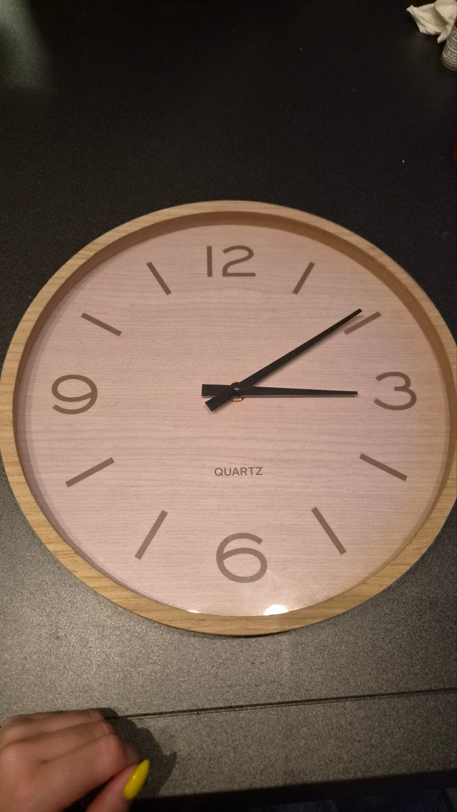 wandklok, Maison & Meubles, Analogique, Enlèvement, Autres marques, Beige