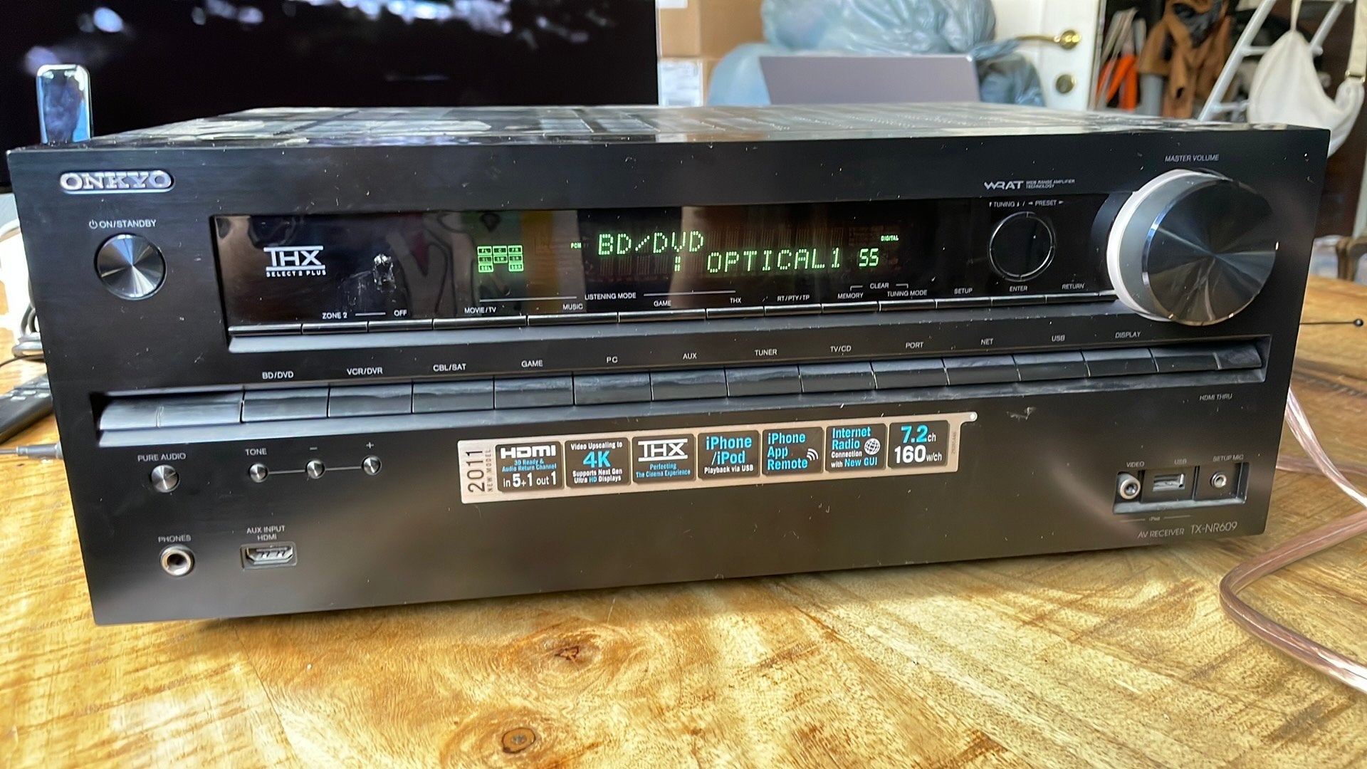 Ampli onkyo TX-NR609 sans telecom le son est ok, Enlèvement ou Envoi, Utilisé