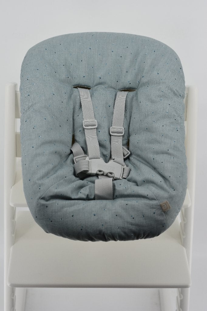 Stokke Tripp Trapp Verhoger, newborn, hoezen en kussens, Kinderen en Baby's, Kinderstoelen, Zo goed als nieuw, Meegroeistoel, Aanschuifbaar