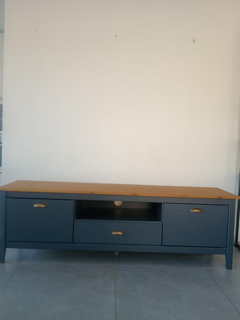 HOUTEN TV-MEUBEL IN GOEDE STAAT, Ophalen, Minder dan 50 cm, Zo goed als nieuw, Minder dan 100 cm