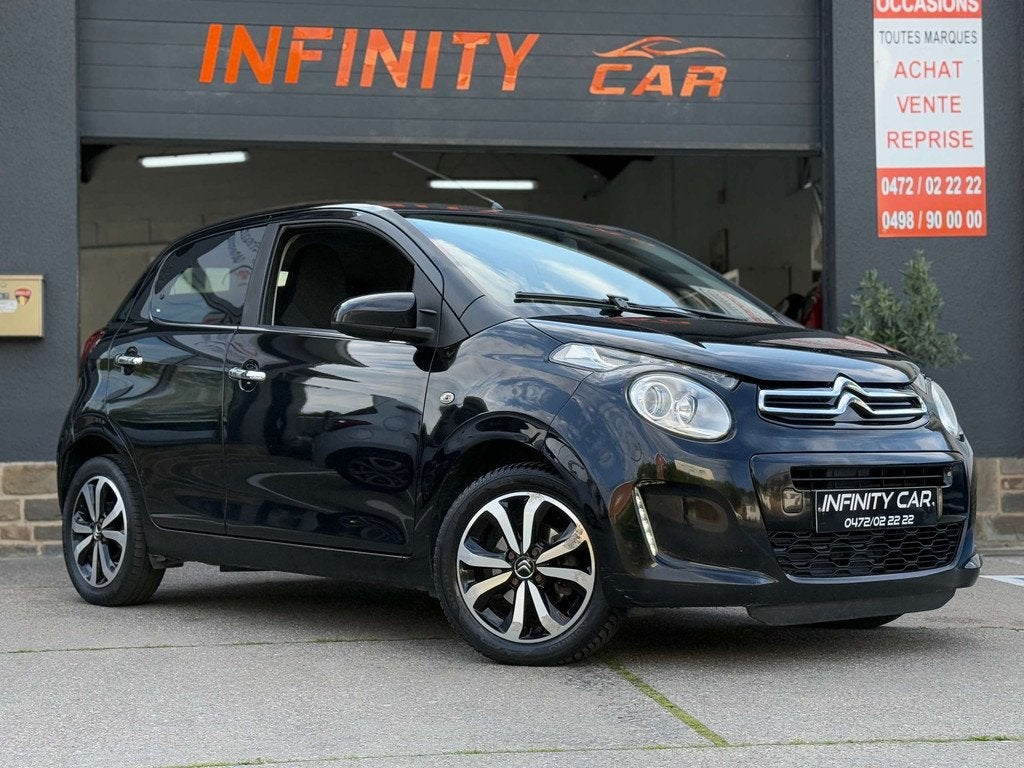 Citroën C1 C1 1.0i Exclusive ETG (bj 2015, automaat), Stof, Gebruikt, Zwart, C1