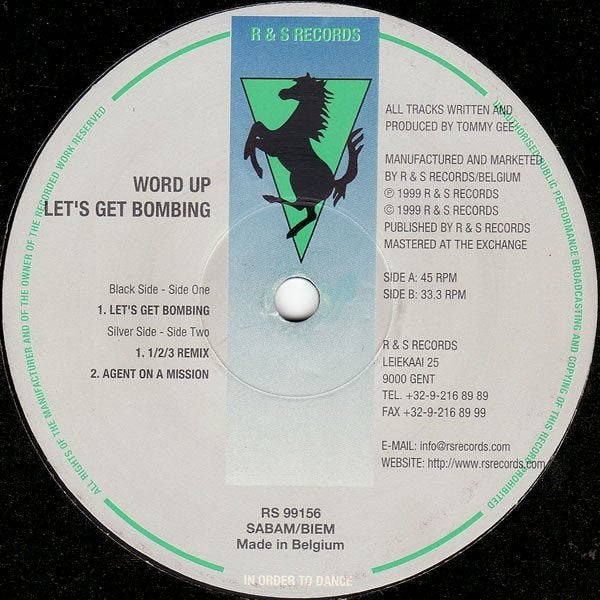 Word Up - Let's Get Bombing, Cd's en Dvd's, Ophalen of Verzenden, Gebruikt, 12 inch, Techno