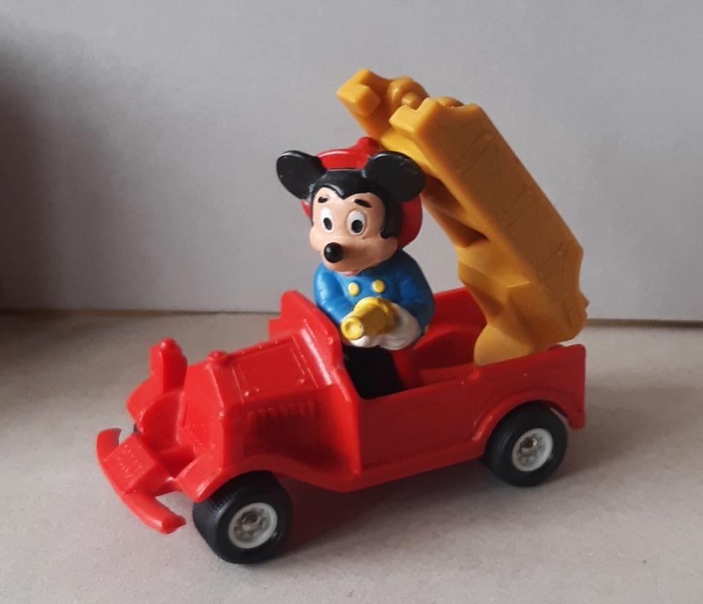 BULLY MICKEY MOUSE POMPIER WAGEN, Verzamelen, Poppetjes en Figuurtjes, Ophalen of Verzenden