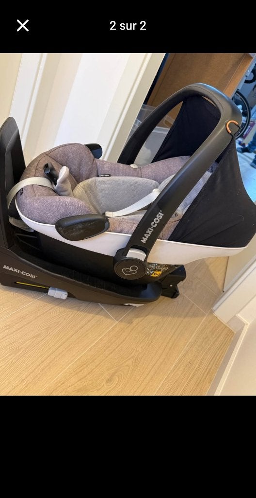 Maxi Cosi + 2 bases isofix, Enlèvement, Utilisé, Maxi-Cosi, Isofix