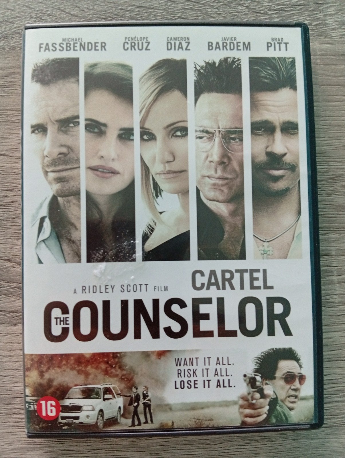 The Counselor Cartel, thriller DVD, Brad Pitt, CD & DVD, DVD | Thrillers & Policiers, Enlèvement ou Envoi, Néerlandais, Comme neuf