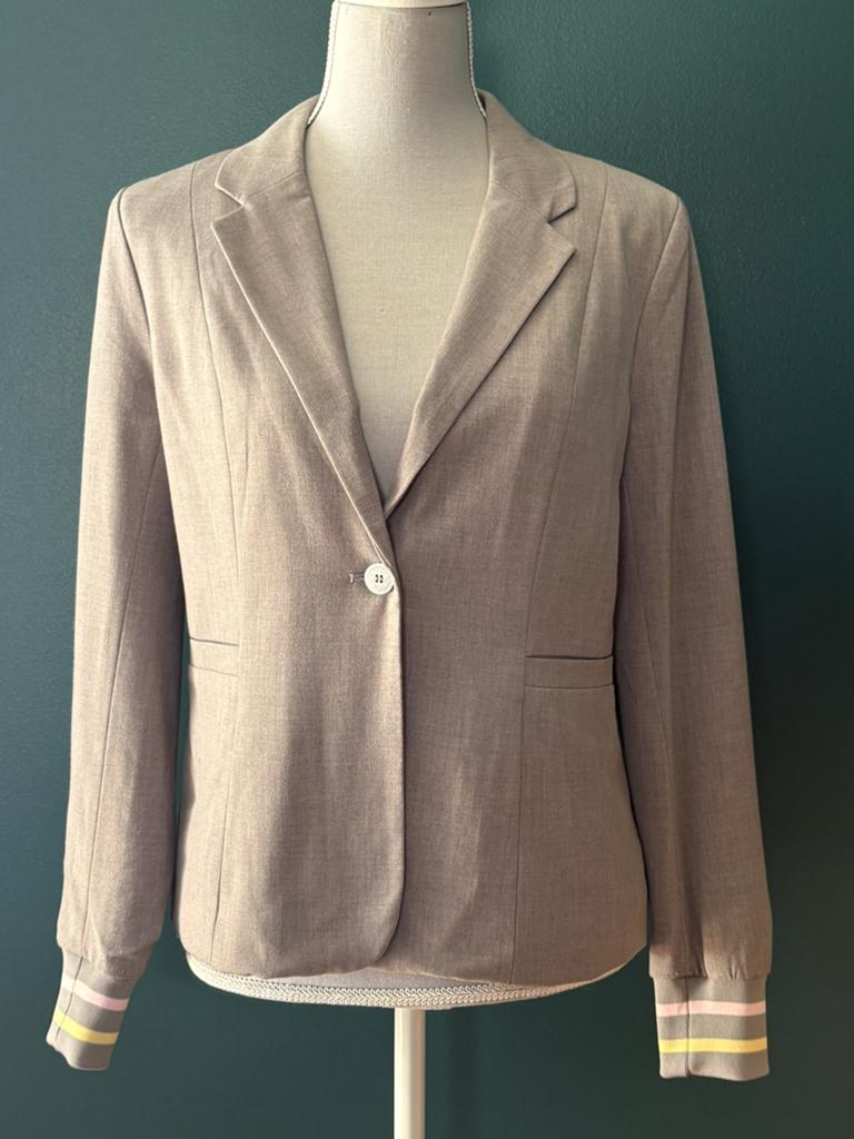 Blazer Only gris avec poignet elastiqué, Ophalen of Verzenden, Zo goed als nieuw, Grijs