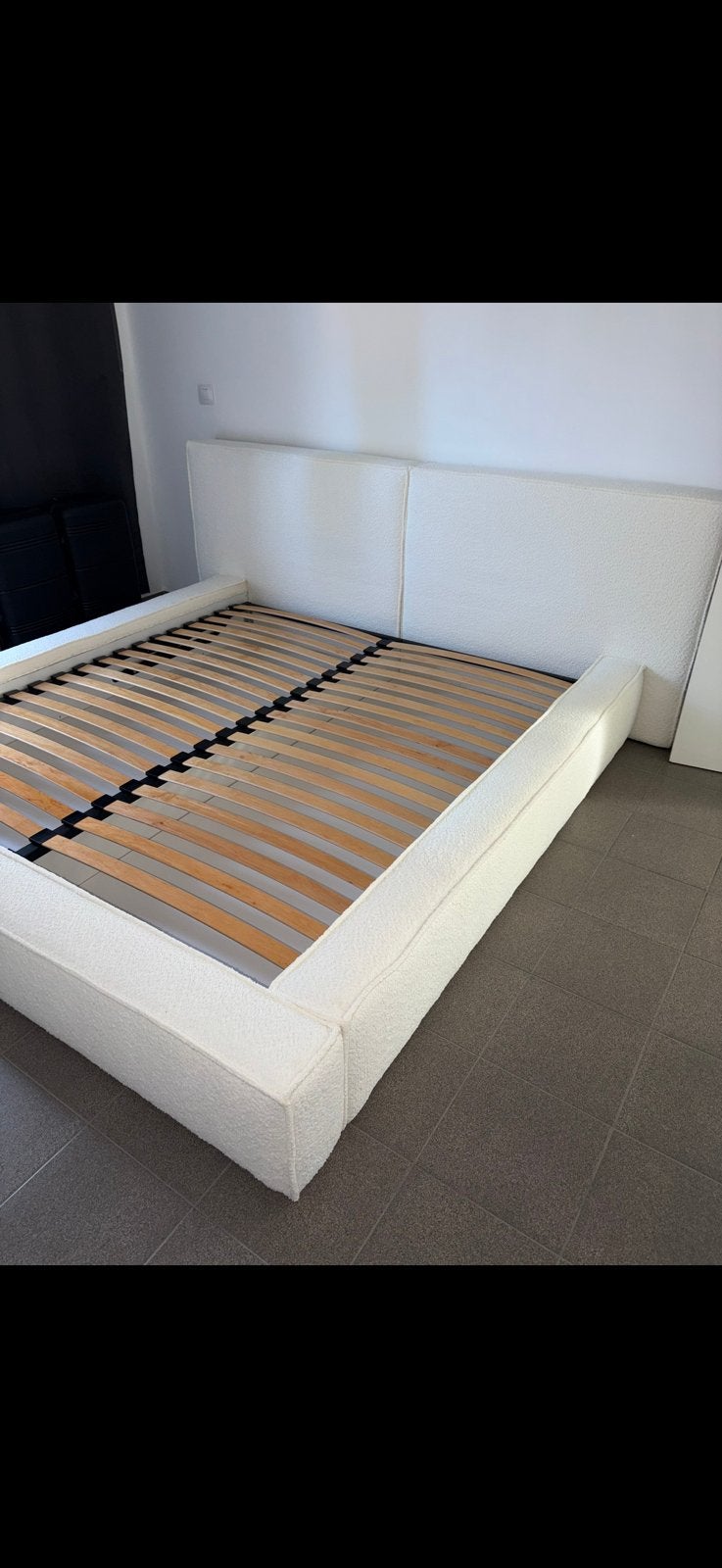 Lit, Maison & Meubles, Queen size, Comme neuf, Enlèvement, Sommier