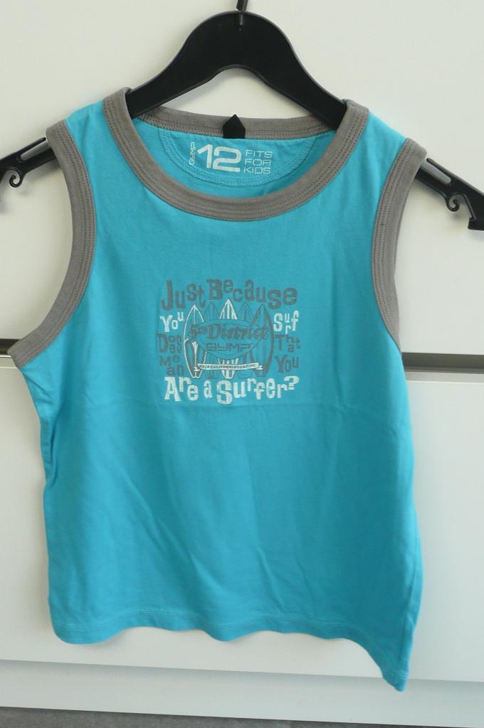 Blauw mouwloos T-shirt GYMP (K487), Gebruikt, GYMP., Ophalen of Verzenden, Shirt of Longsleeve