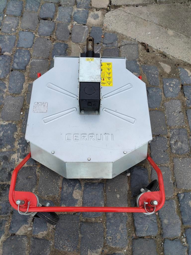 Maaidek Cerruti TS 75dx voor motoculteur, Ophalen, Cirkelmaaier, Cerruti, Mulchfunctie