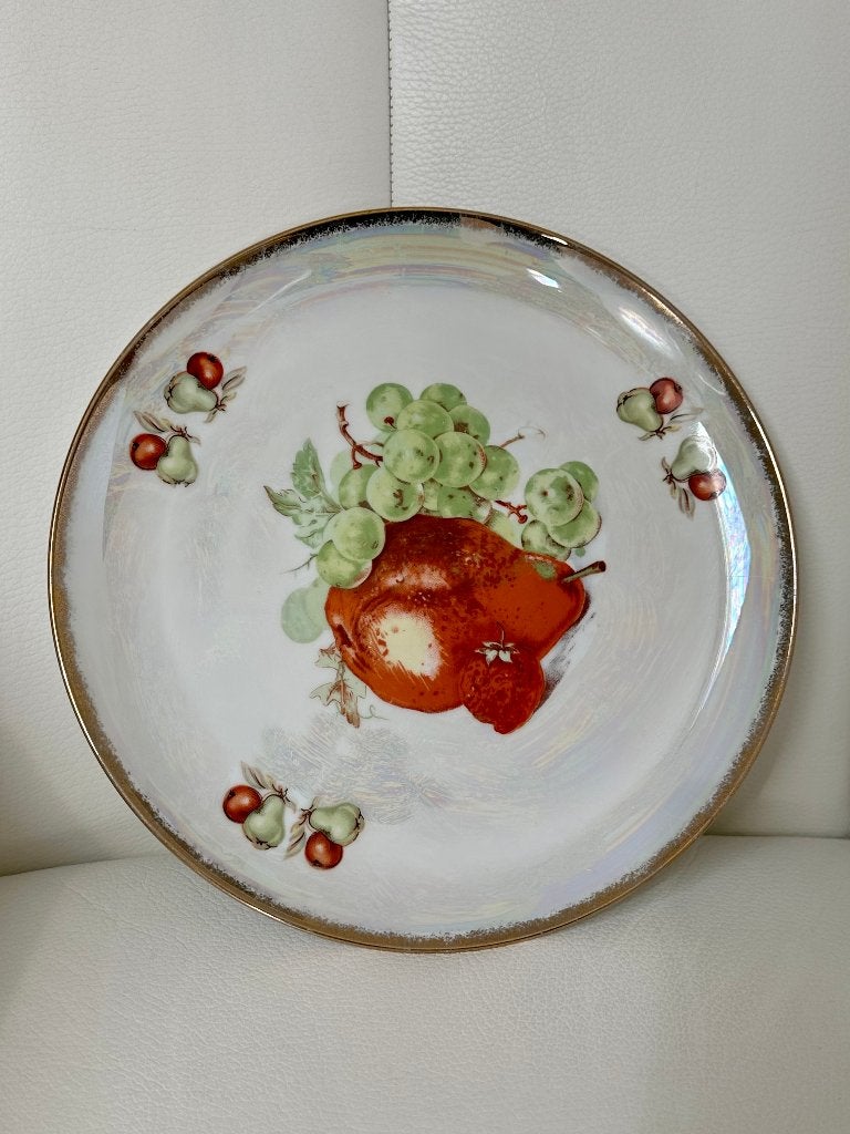 bord - fruitschaal porselein - uitstekende staat, Antiek en Kunst, Ophalen