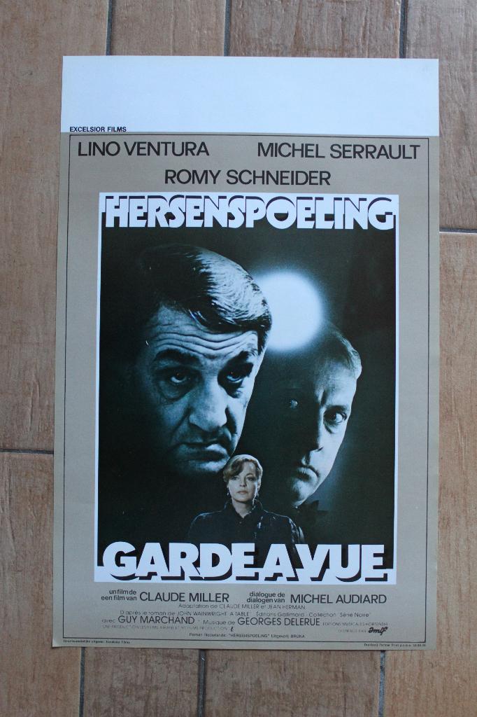 filmaffiche Romy Schneider garde a vue filmposter, Collections, Enlèvement ou Envoi, Rectangulaire vertical, A1 jusqu'à A3, Comme neuf