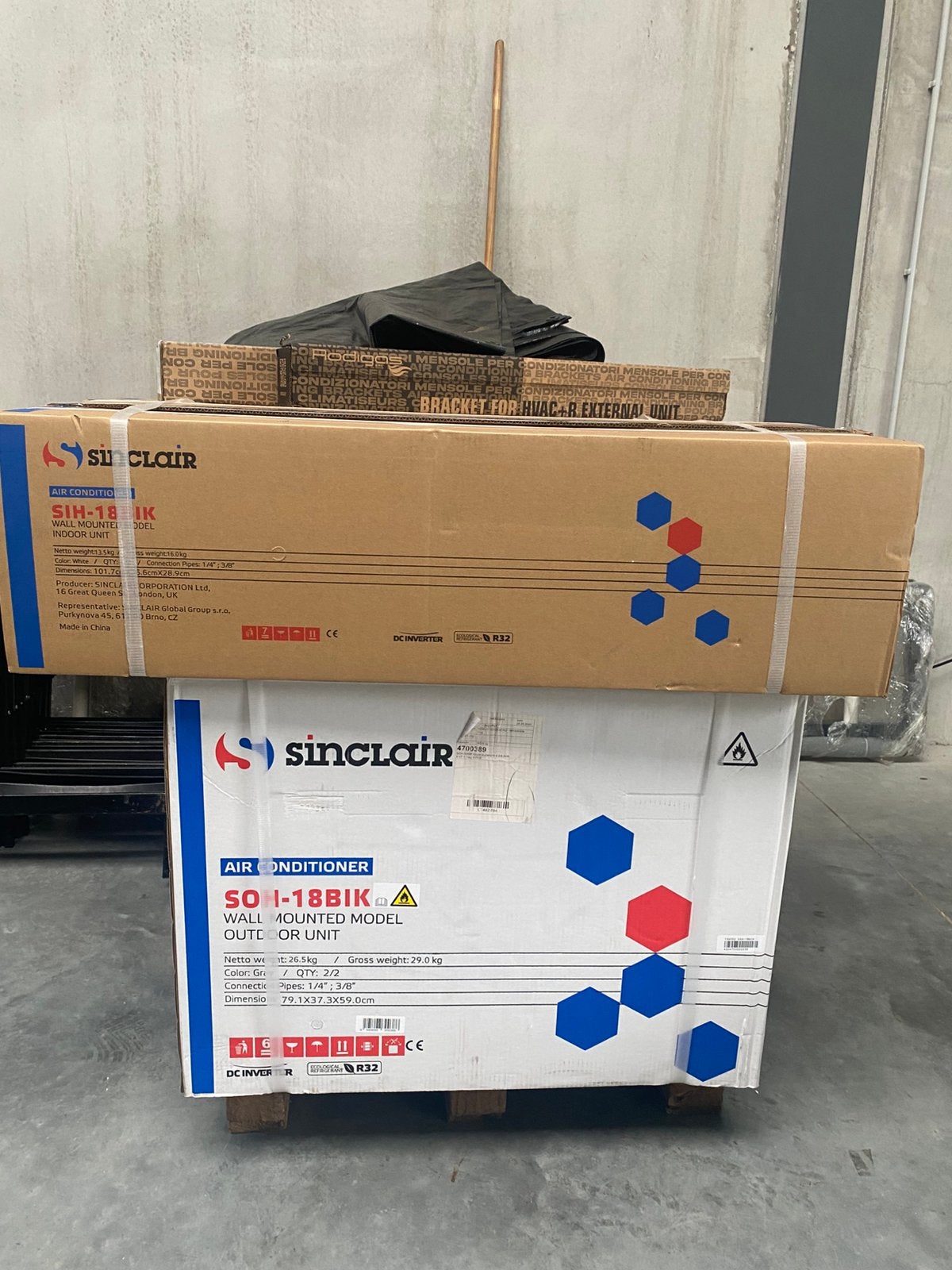 Sinclair airco, Ophalen, Zo goed als nieuw