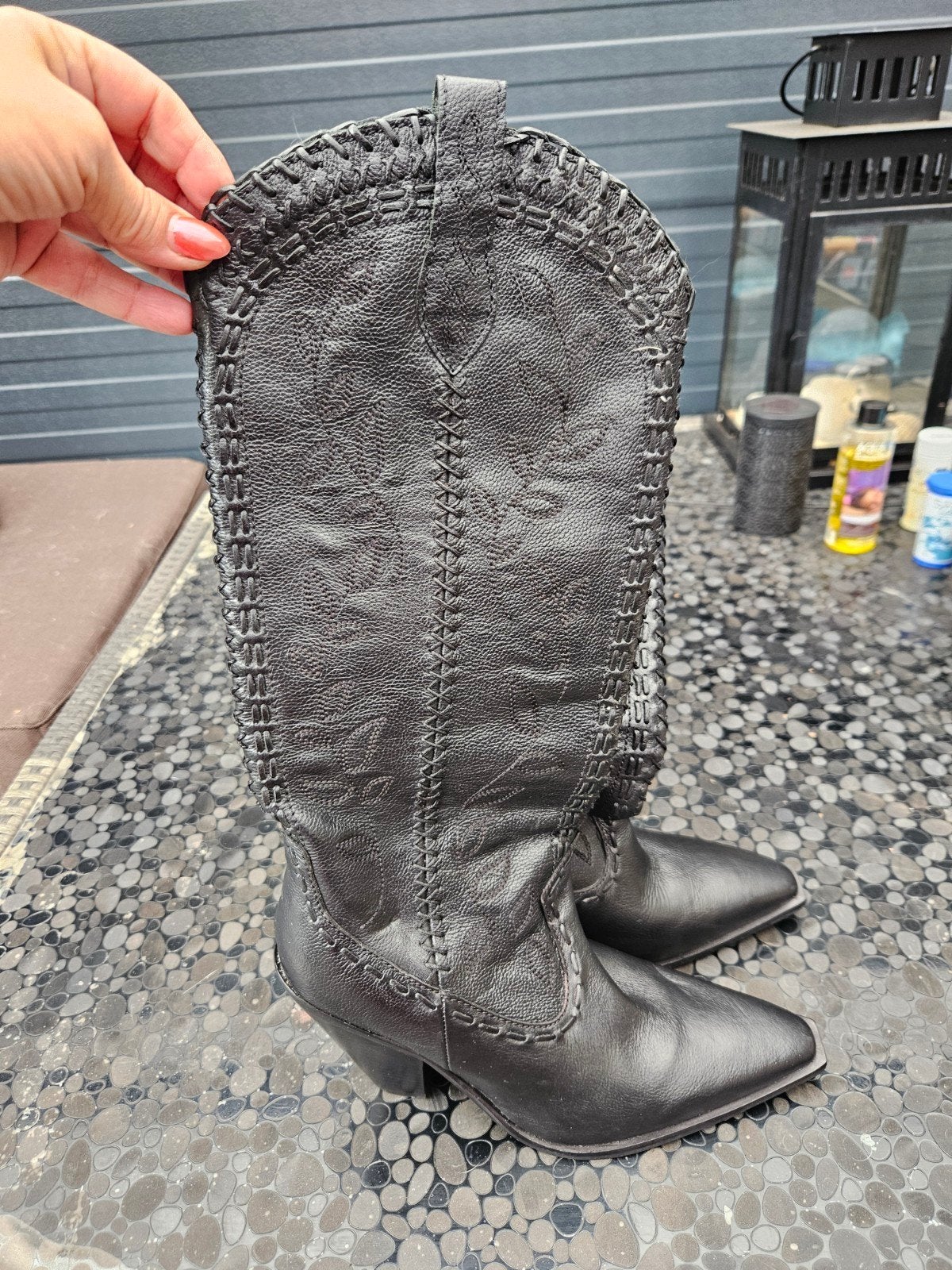 prachtige lederen boots mt 38 nieuw, Vêtements | Femmes, Neuf, Boots, Enlèvement, Autres types