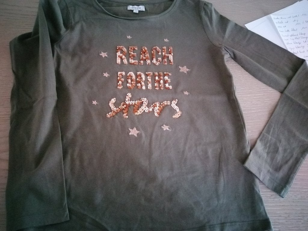 BEL & BO LONGSLEEVE MAAT 158, Kinderen en Baby's, Kinderkleding | Maat 158, Meisje, Ophalen of Verzenden, Zo goed als nieuw, Shirt of Longsleeve