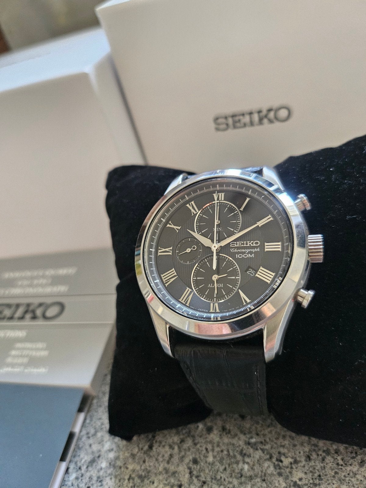 seiko chronographe alarm, Enlèvement ou Envoi, Montre-bracelet, Seiko