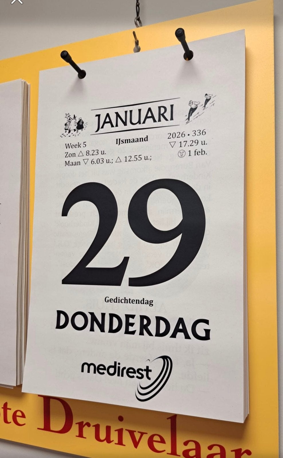 GEZOCHT: Druivelaar + kranten 29/01/26, Diversen, Verzenden, Zo goed als nieuw