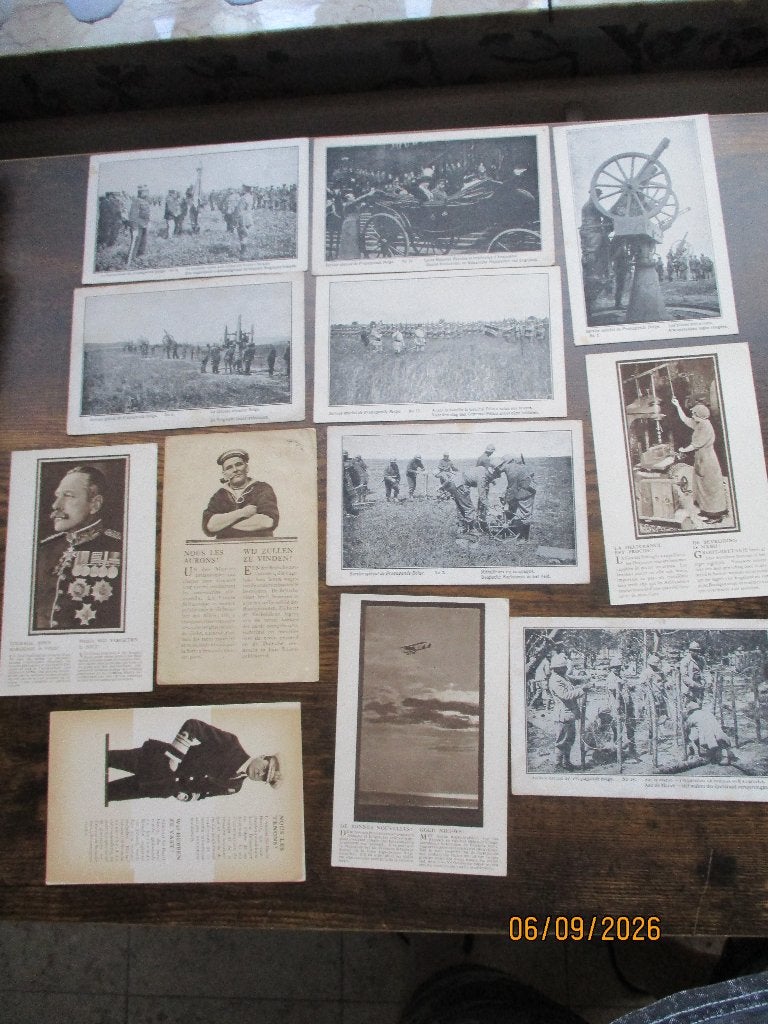 ABBL. Ensemble de cartes postales de propagande.  1GM, Envoi
