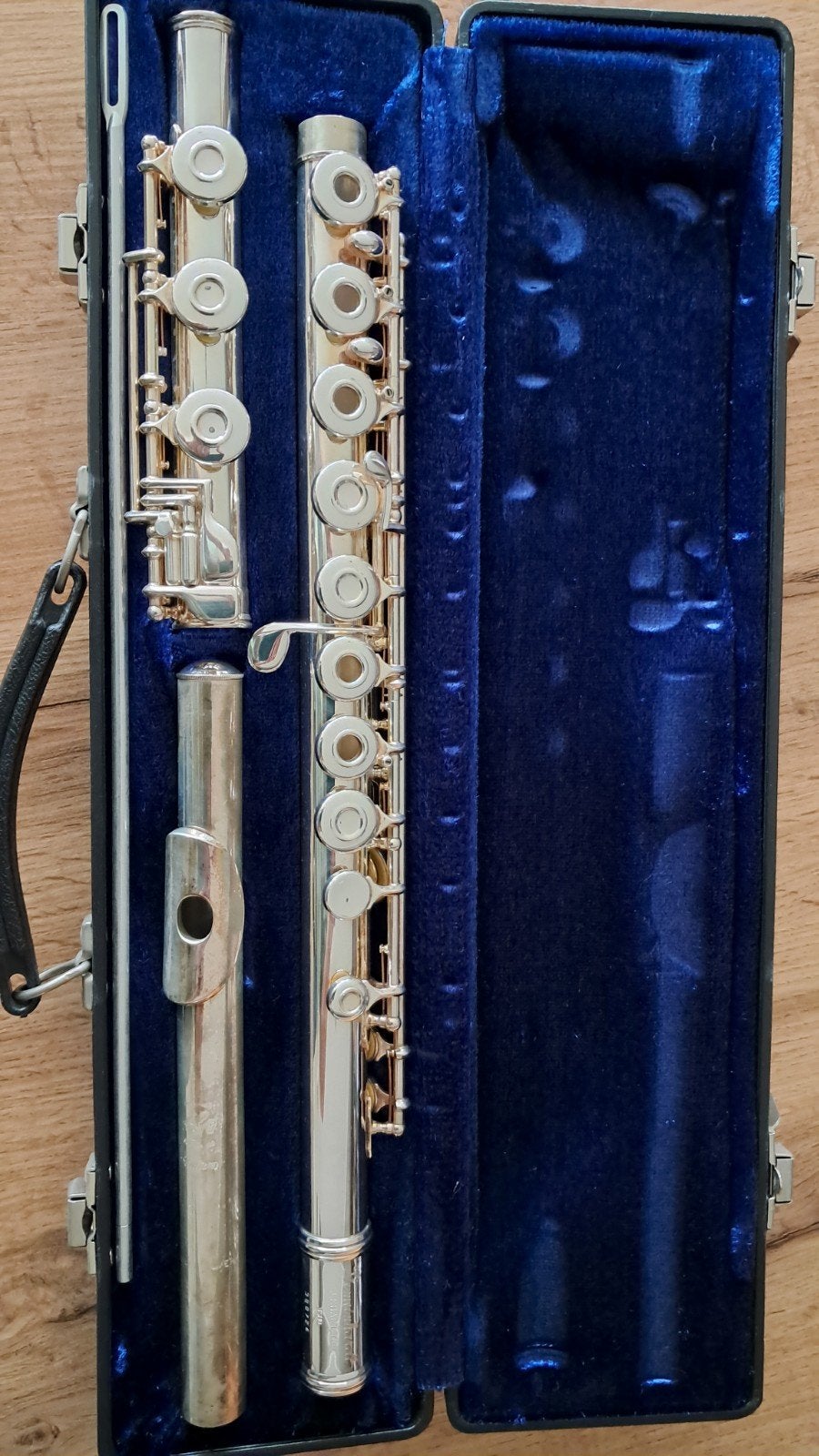 Dwarsfluit open kleppen Gemeinhardt, Musique & Instruments, Enlèvement, Comme neuf, Flûte traversière, Avec valise ou sac