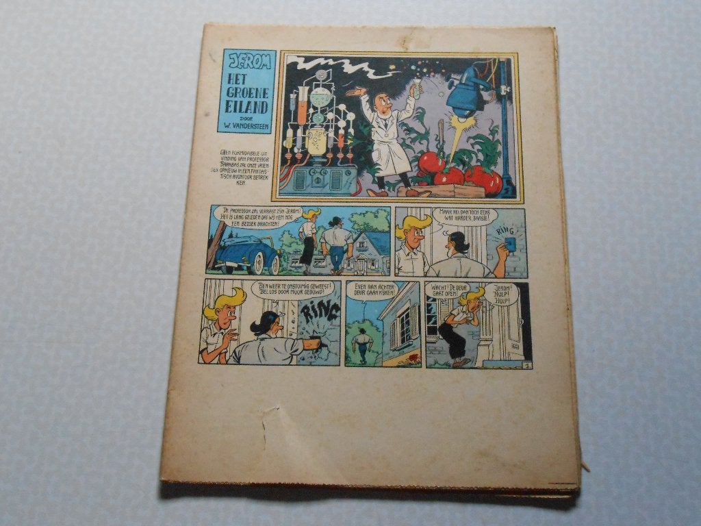Jerom 6 Het groene eiland proefdruk 1964 1 ste druk., Willy Vandersteen, Eén stripboek, Ophalen of Verzenden, Zo goed als nieuw