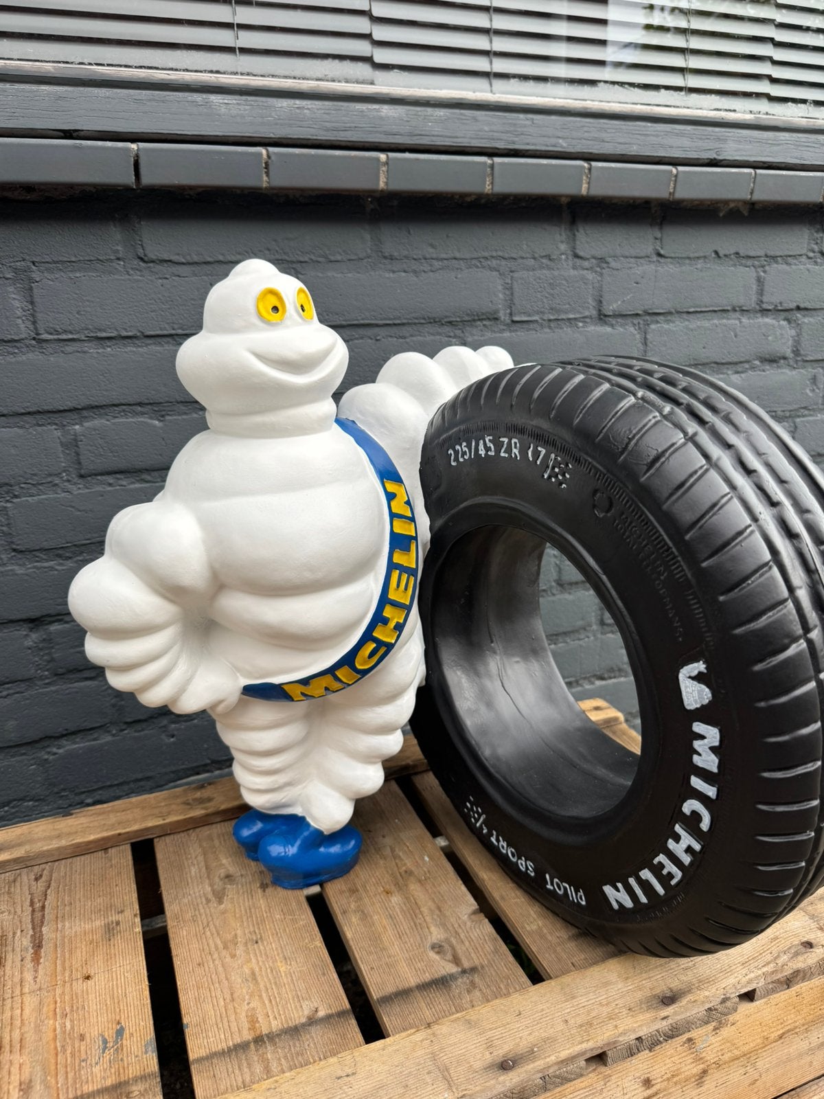 Image publicitaire MICHELIN Bibendum, Collections, Marques & Objets publicitaires, Enlèvement, Utilisé, Panneau publicitaire