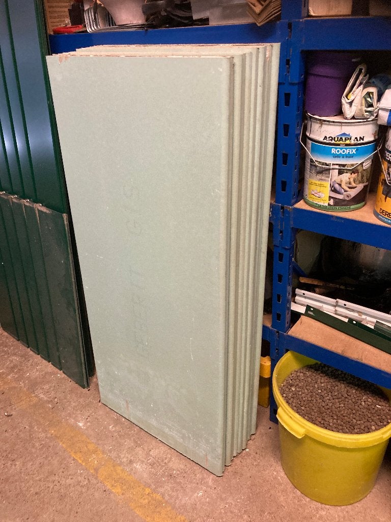 groene gyproc WR met dikte van 18 mm, Ophalen, Zo goed als nieuw
