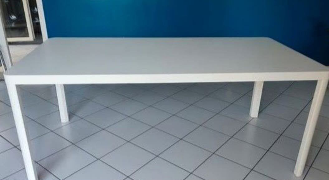 Table 6 à 8 personnes salle à manger Ikea Tingby blanche, Maison & Meubles, Enlèvement