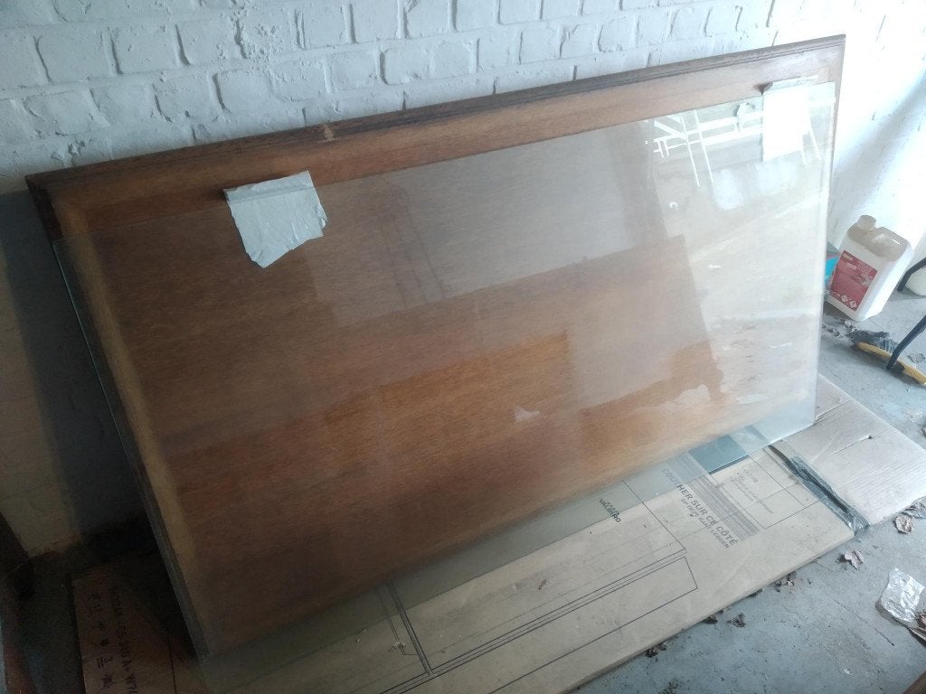 Bureau en bois massif du patron, Antiquités & Art, Enlèvement