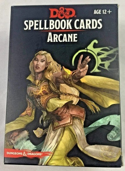 D&D Spellbook Cards Arcane, jeu complet de 257 cartes, Envoi