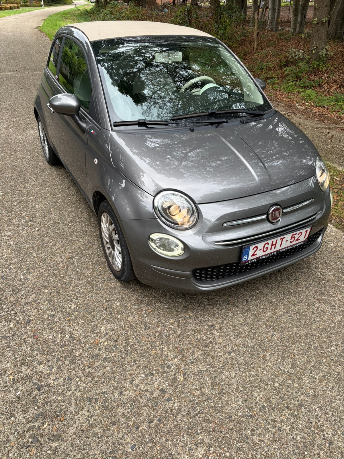 Fiat 500 cabrio 1.0 hybrid., Auto's, Voorwielaandrijving, Stof, Cabriolet, 3 cilinders