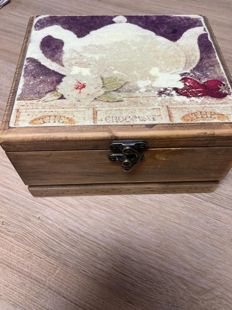 Antieke theezakjesbox, Ophalen of Verzenden