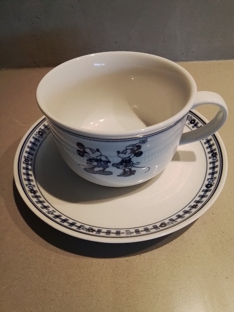 Bordje en tas Mickey en Minny, Verzamelen, Ophalen, Mickey Mouse, Zo goed als nieuw, Servies