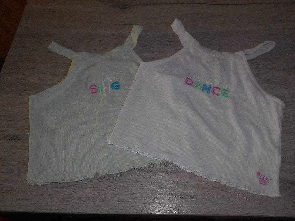 2 x zomers t shirt maat 140 jbc  LIKE ME, Meisje, Ophalen of Verzenden, Zo goed als nieuw, Shirt of Longsleeve