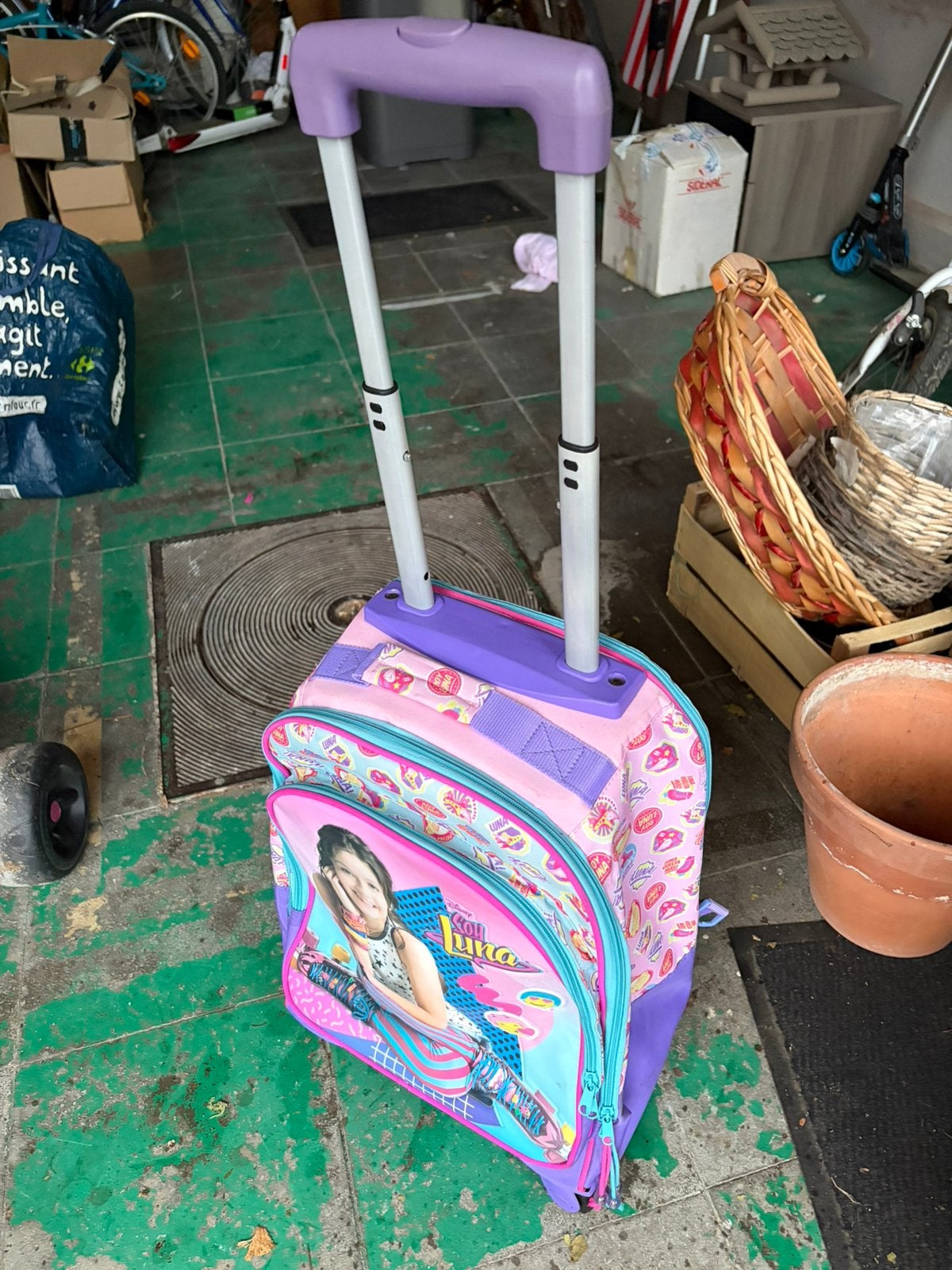 Rugzakkoffer met wielen, Ophalen, Gebruikt, Uitschuifbare handgreep, 45 tot 55 cm