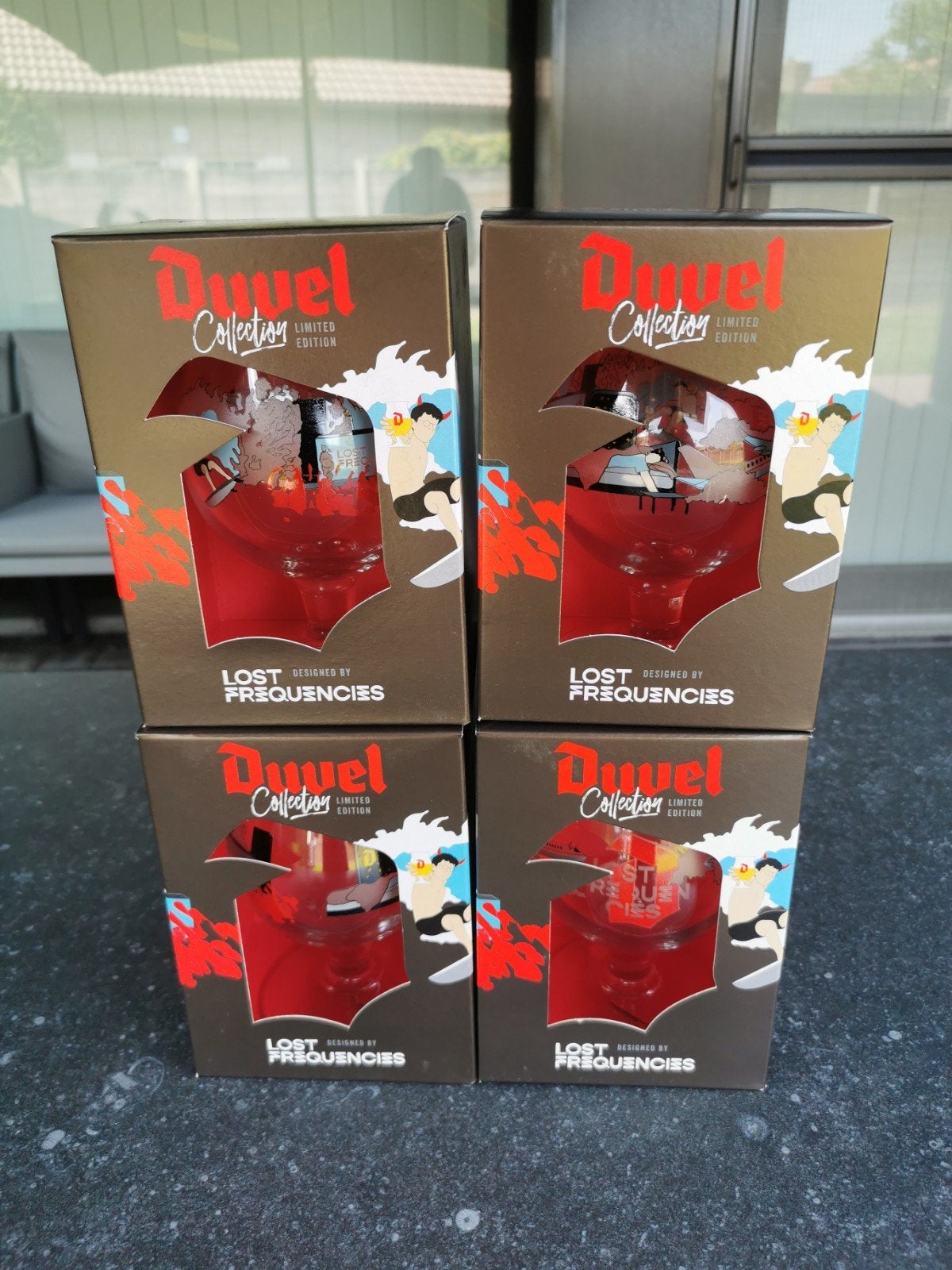 Duvel glazen Lost Frequencies, Verzamelen, Ophalen of Verzenden, Duvel