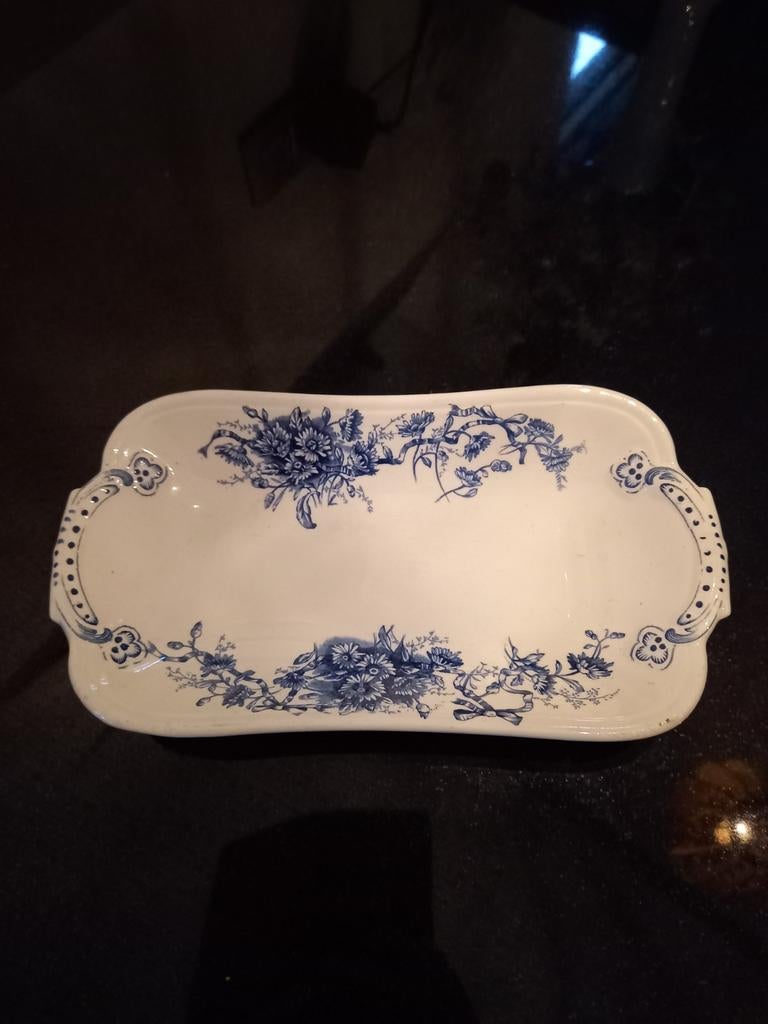Vintage schaaltje blauw wit Boch, Ophalen
