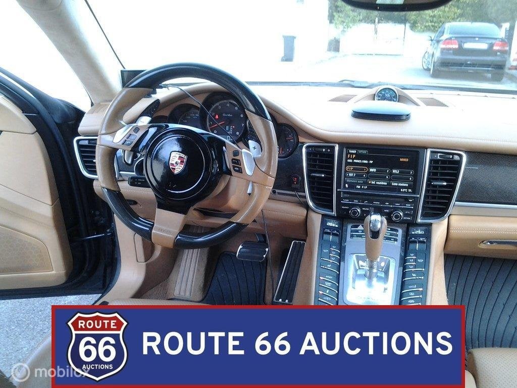 Porsche Panamera Turbo | 2010 | Route 66 Auctions, Auto's, Gebruikt, Zwart, Bedrijf, Handgeschakeld