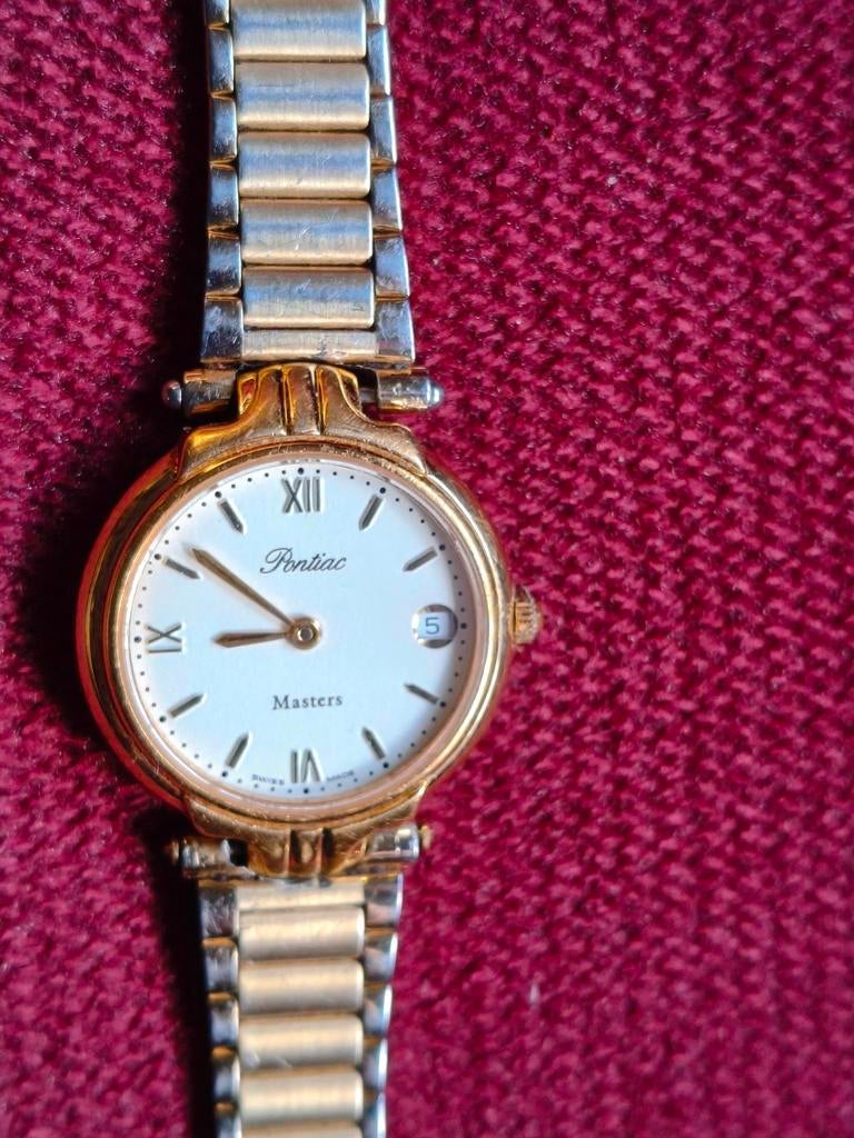 Montre mécanique vintage en métal doré, Enlèvement ou Envoi, Acier, Doré