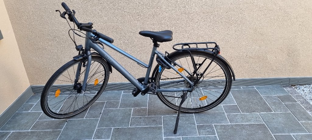 Sportieve stadsfiets Elops Decathlon, Gebruikt, Velgrem, Versnellingen, Ophalen