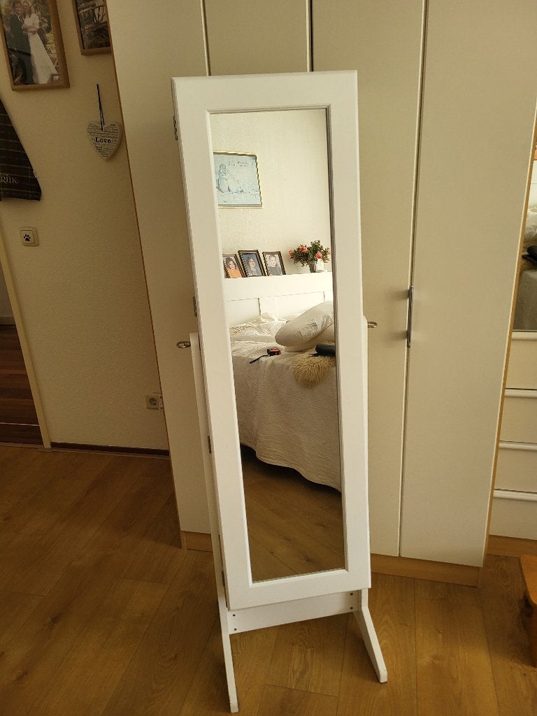 Staande spiegel, Huis en Inrichting, Woonaccessoires | Spiegels, Ophalen, Gebruikt