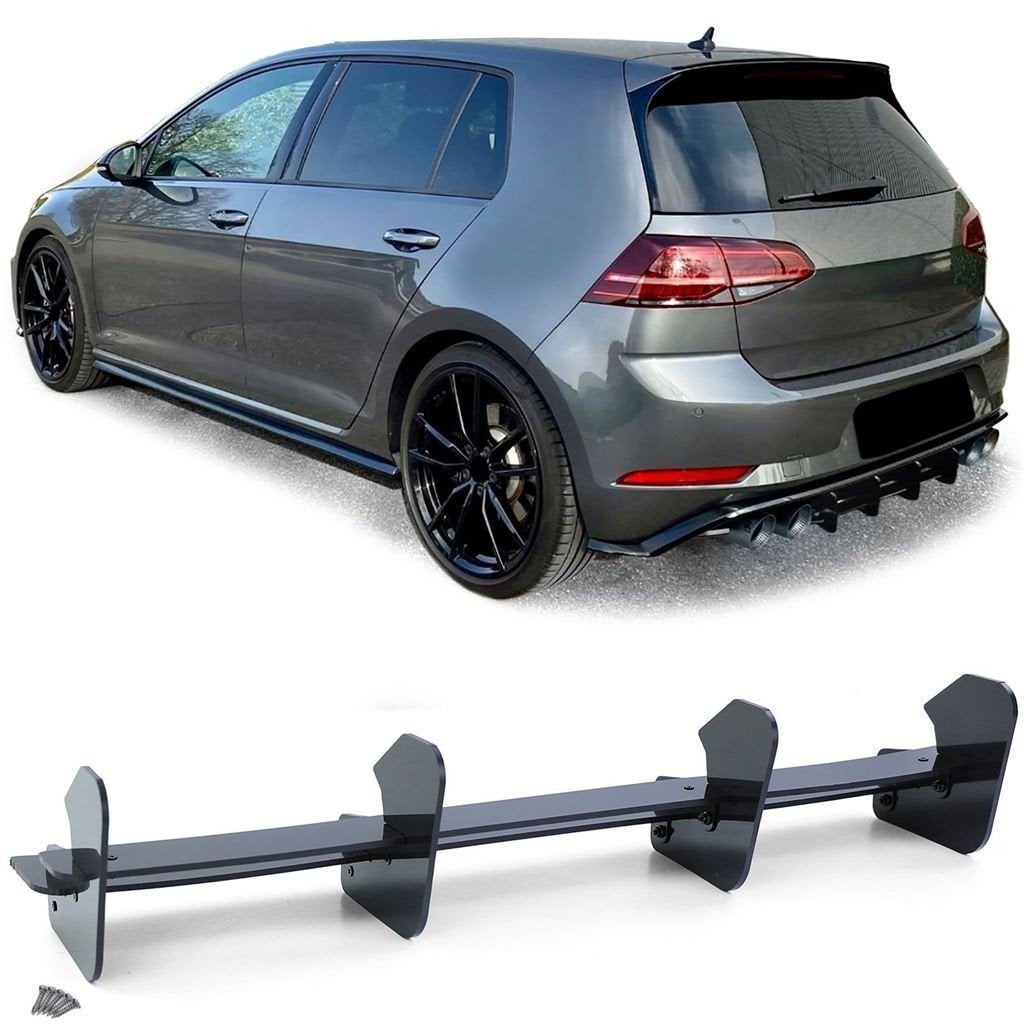 Rear Splitter Diffuser Geschikt Voor Volkswagen Golf 7 R Fac, Verzenden