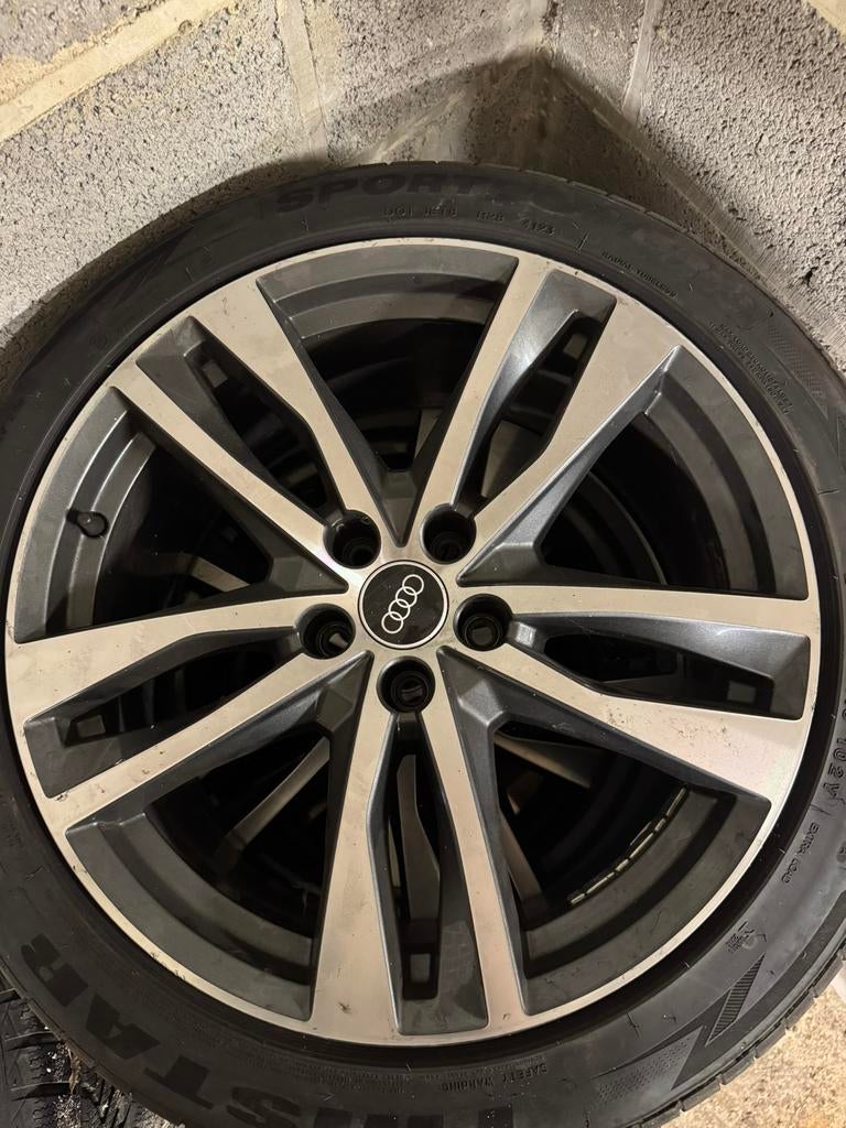 4 Jantes d’origine Audi 19” avec pneus Audi A6 C8 245/45 R19, Pneus et Jantes, 245 mm, Véhicule de tourisme, Pneus été